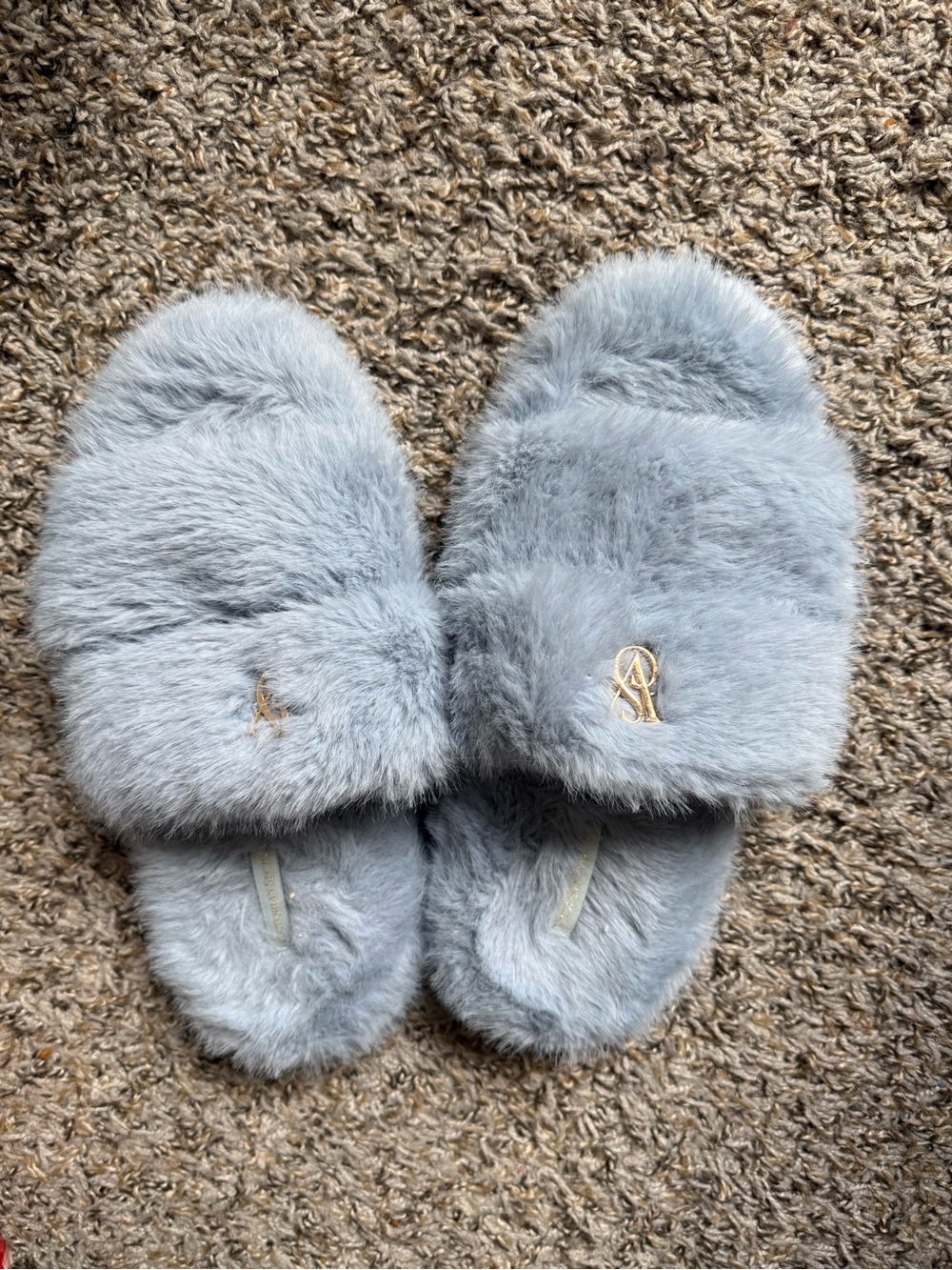 VS blue slippers